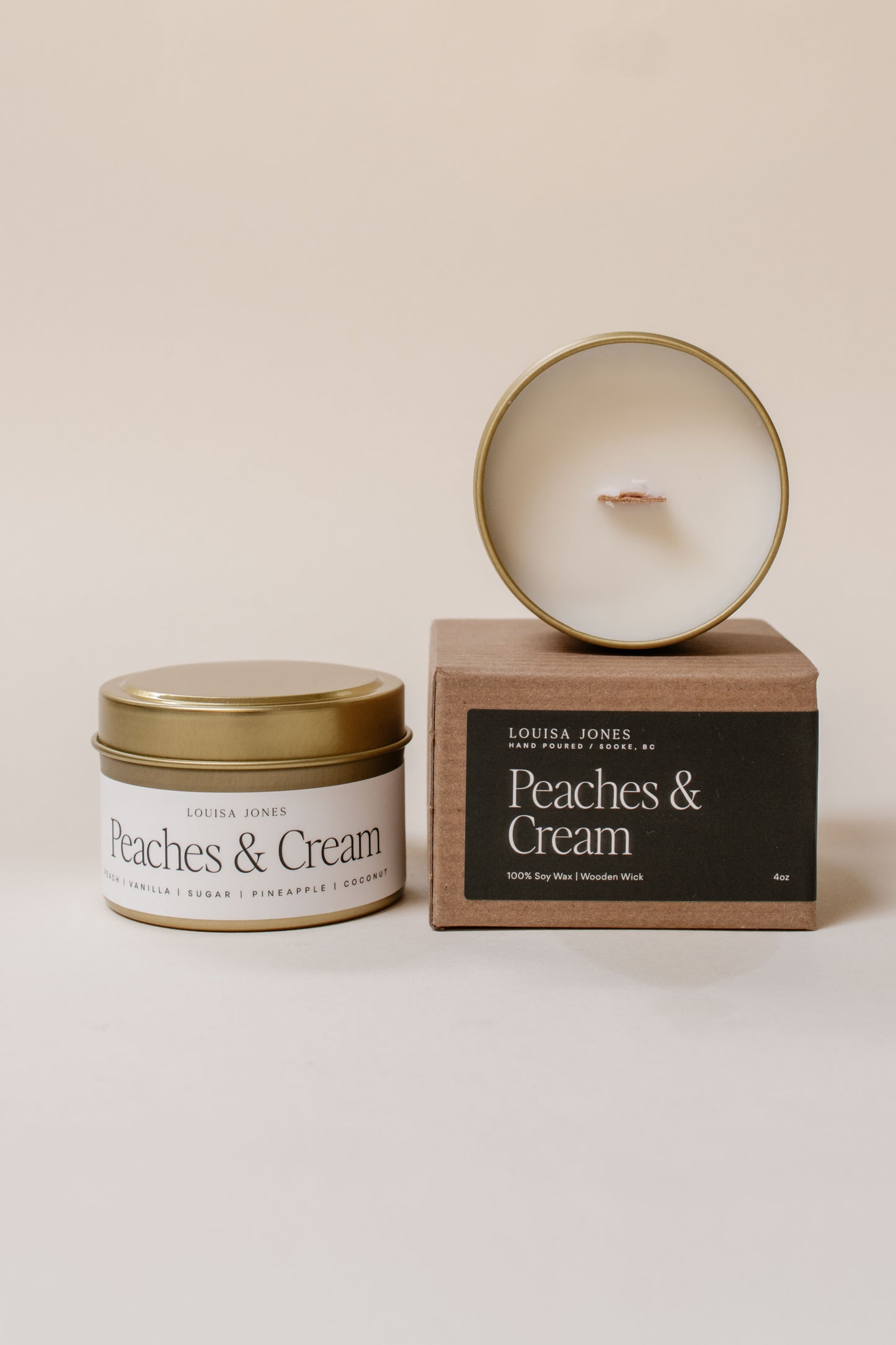 Peaches and Cream - Ritual Candle Travel Tin