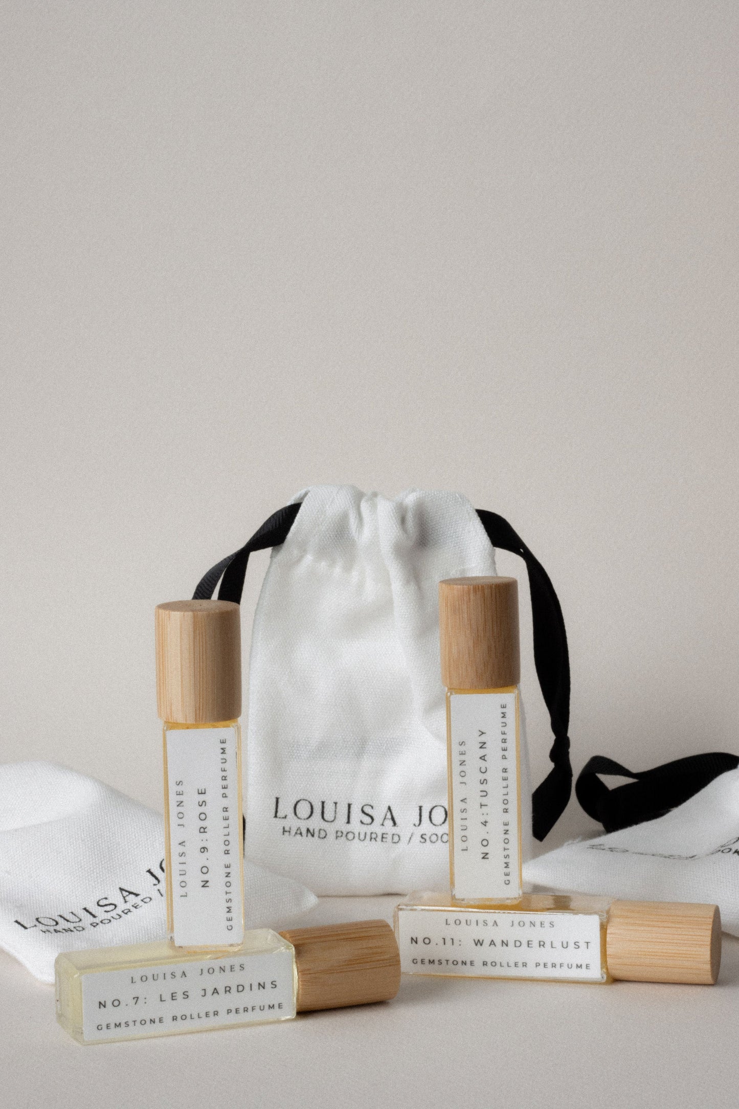 No.07 Les Jardins Natural Gemstone Roller Perfume - LouisaJonesco