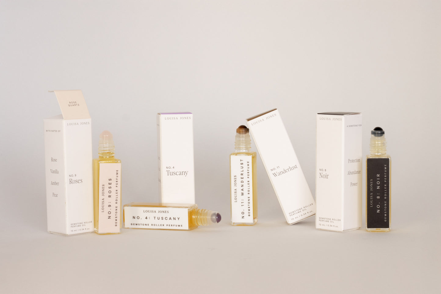 No.08 Noir Natural Gemstone Roller Perfume Oil