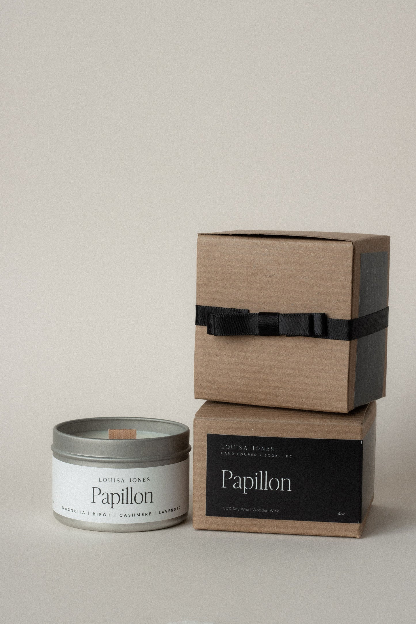 Papillon Candle travel tin - LouisaJonesco
