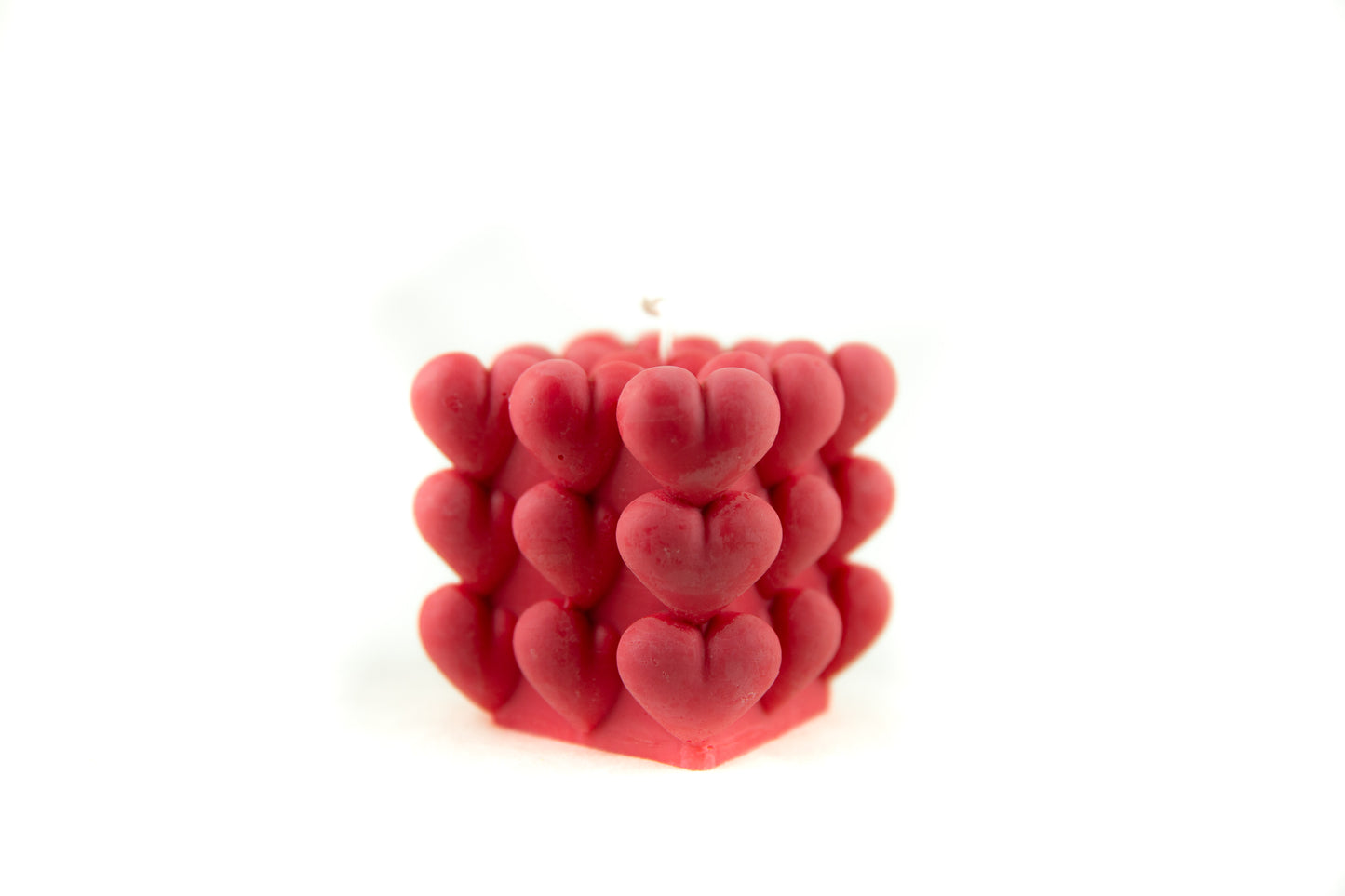 Red Rose HEART candle decor - LouisaJonesco