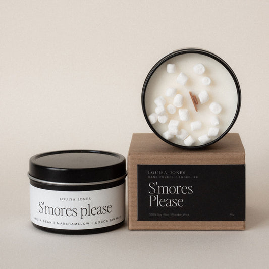 S'mores Please Candle Travel tin - LouisaJonesco