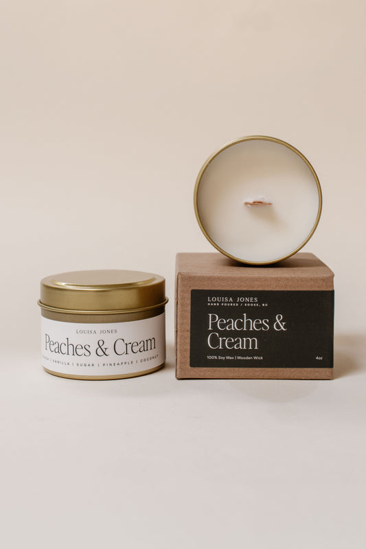Peaches and Cream  - Ritual Candle Travel Tin
