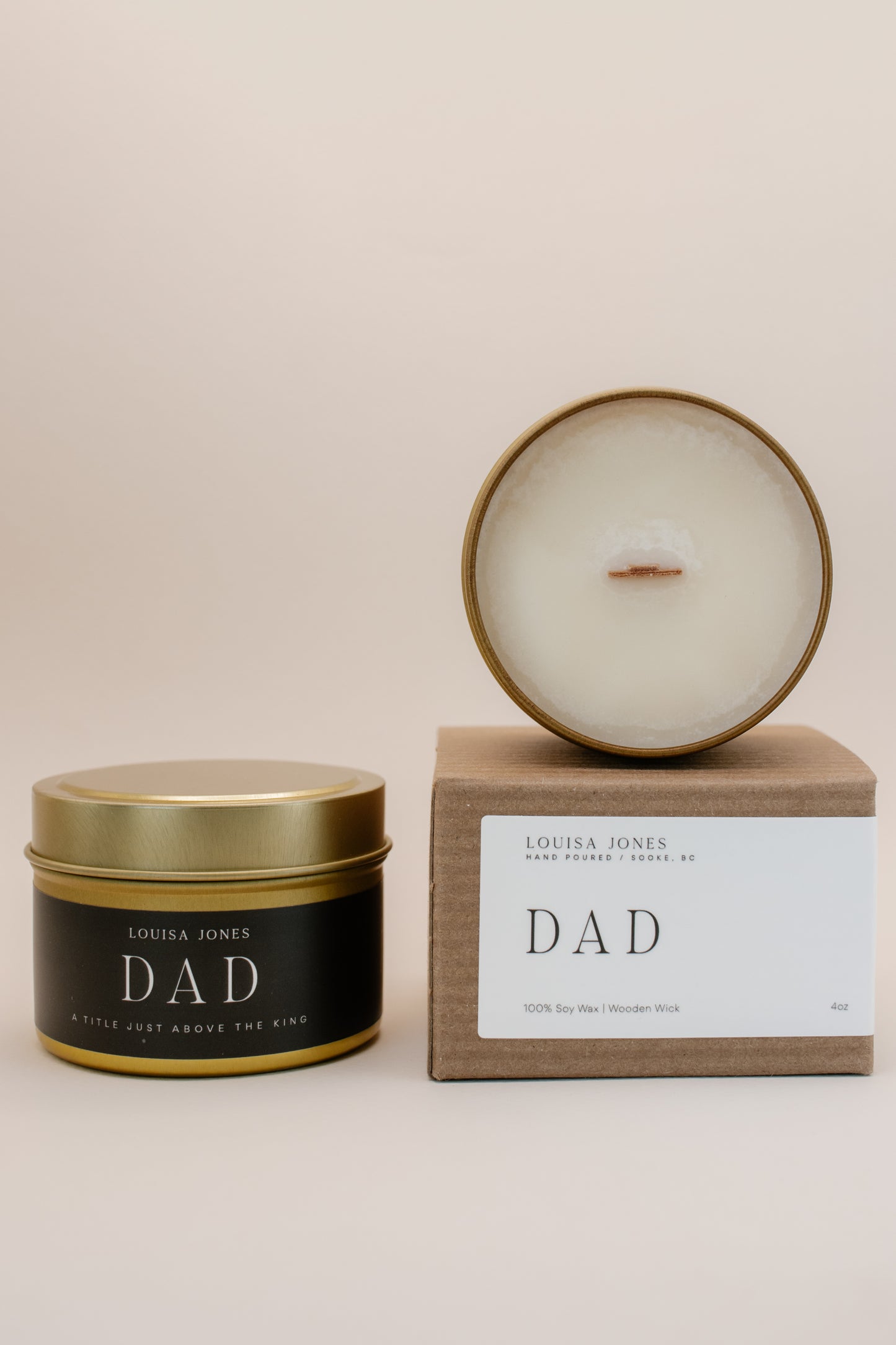 Dad travel tin candle - LouisaJonesco