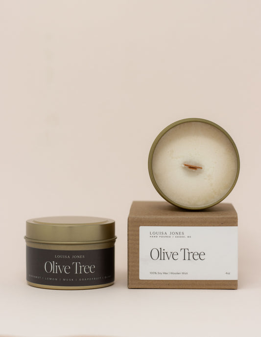 Olive Tree - Ritual Candle Travel Tin