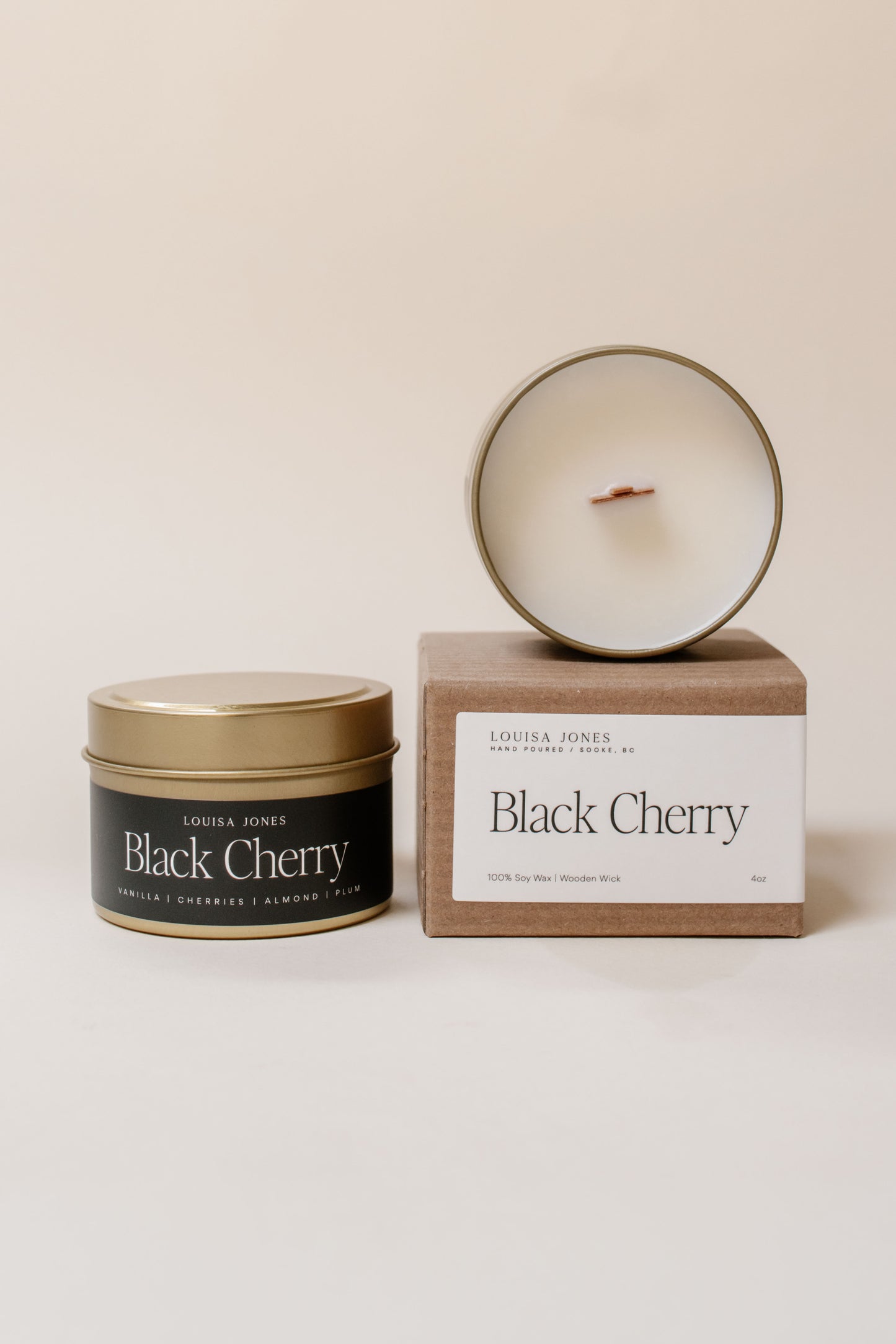 NEW - Black Cherry - Ritual Candle Travel Tin