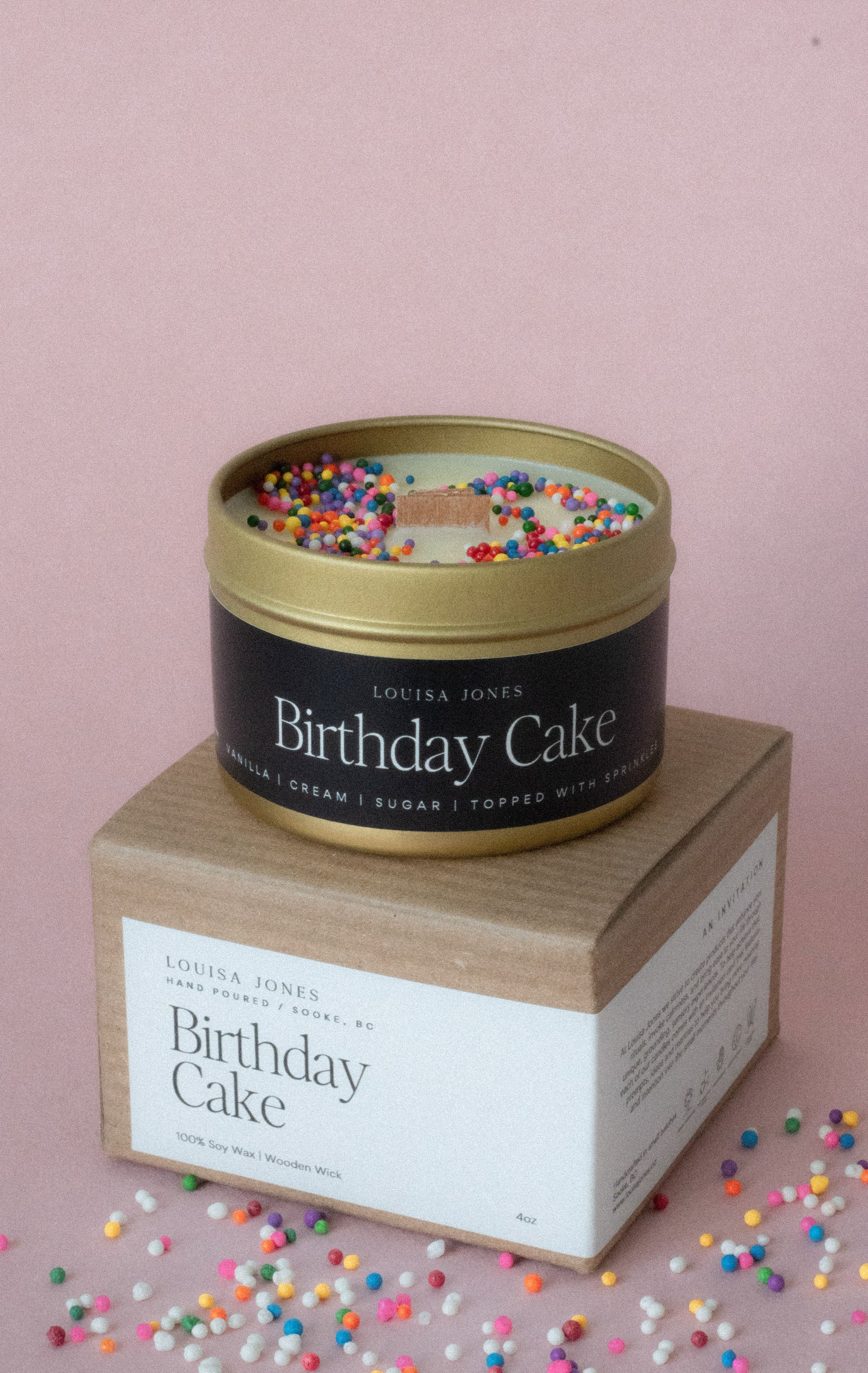 Birthday Cake candle travel tin - LouisaJonesco
