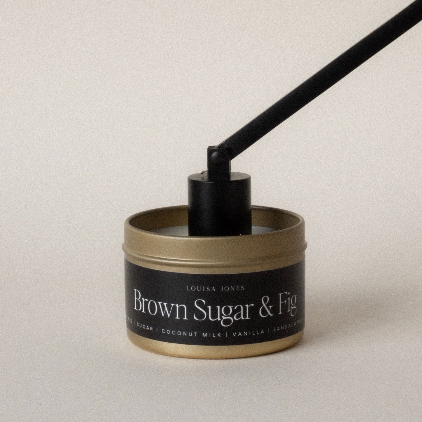 Brown Sugar and Fig candle travel tin - LouisaJonesco