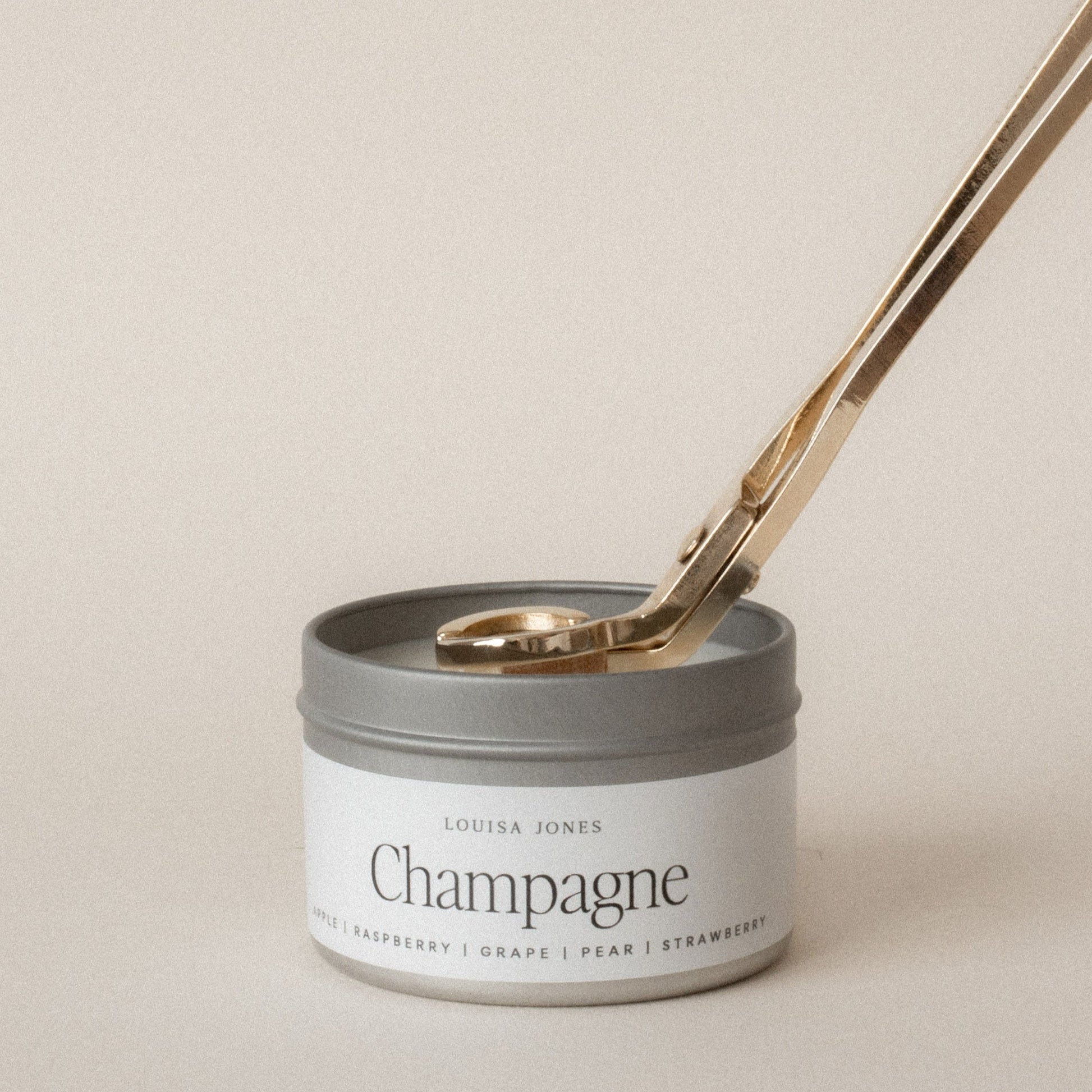 Champagne candle travel tin - LouisaJonesco