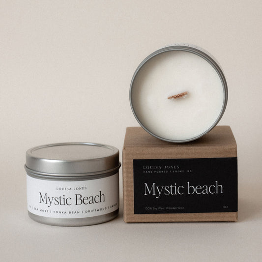 Mystic Beach candle travel tin - LouisaJonesco