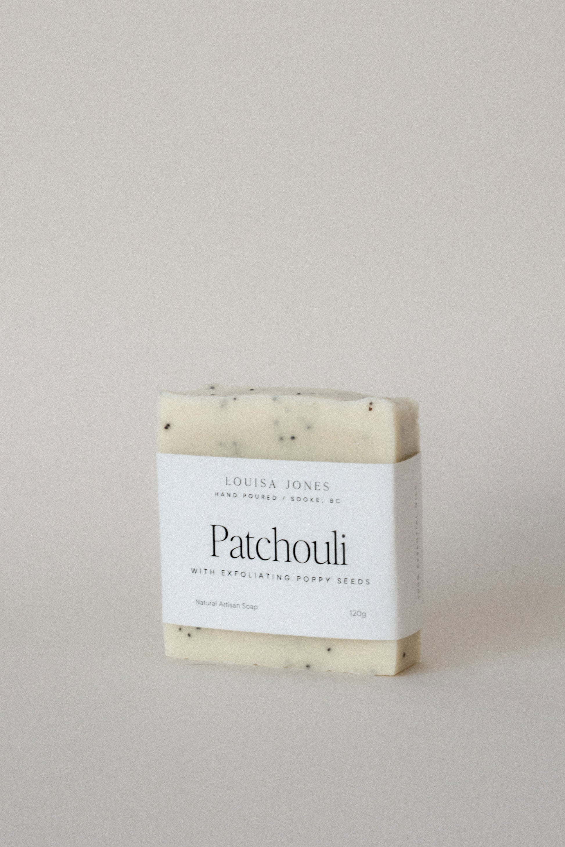 Patchouli with Poppy Seeds Natural Soap - LouisaJonesco